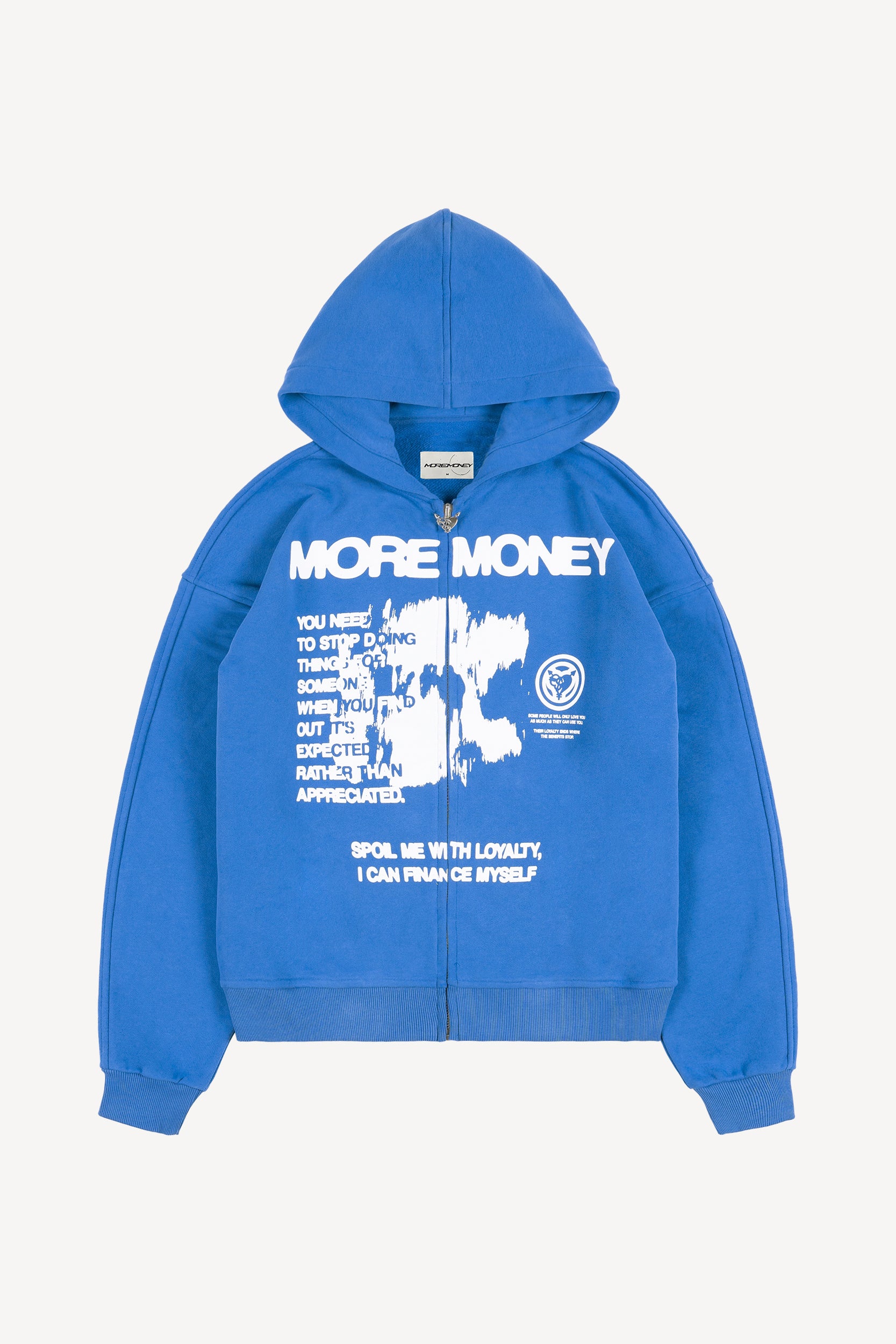 BLUEPRINT POWDER BLUE ZIP – MORE MONEY MORE LOVE