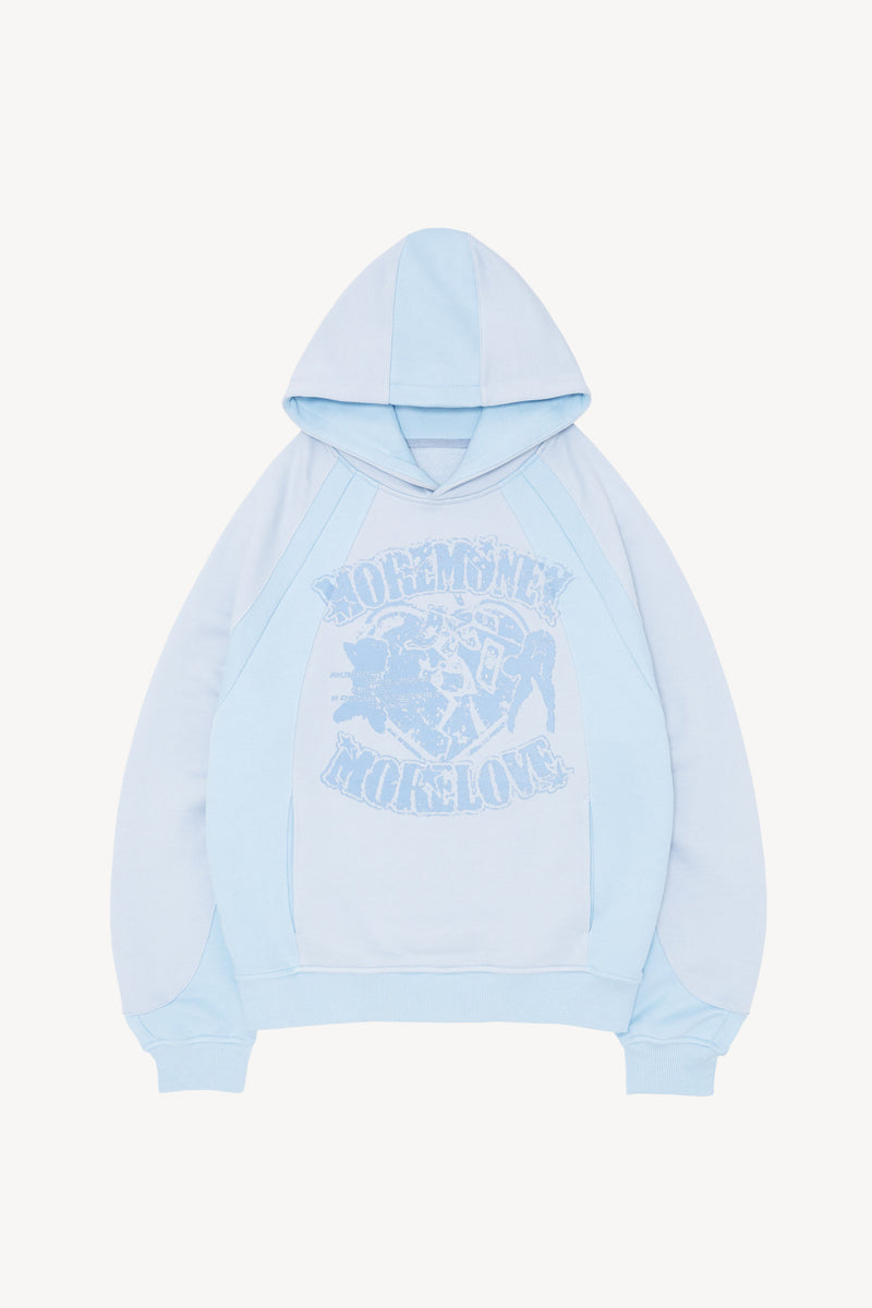 INFIDELITY HOODIE DOUBLE BLUE – MORE MONEY MORE LOVE
